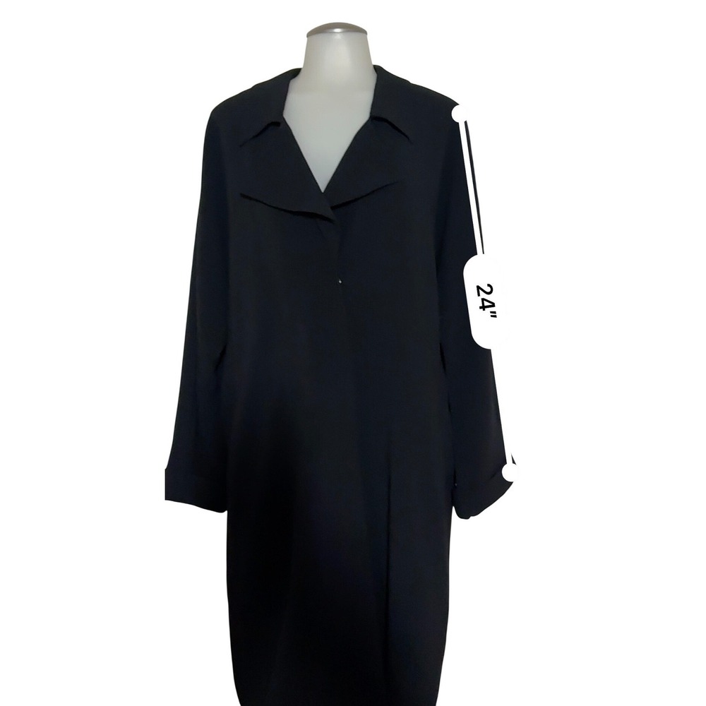 Grace Elements Womens Black Long Lightweight Coat… - image 5